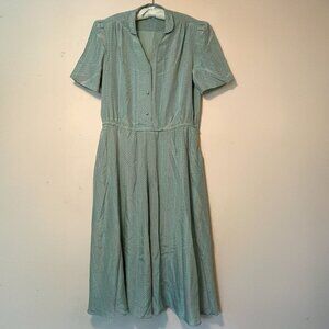 Vintage Silk Dress Don Sophisticates By Charlotte Ford